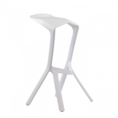 Барный стул Barneo N-227 Miura белый в Советском - sovetskiy.mebel24.online | фото 1