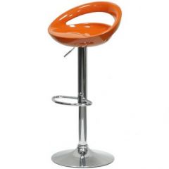 Барный стул Barneo N-6 Disco оранжевый глянец в Советском - sovetskiy.mebel24.online | фото