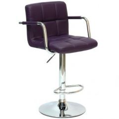 Барный стул Barneo N-69 Kruger Arm Фиолетовый в Советском - sovetskiy.mebel24.online | фото