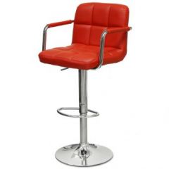 Барный стул Barneo N-69 Kruger Arm Красный в Советском - sovetskiy.mebel24.online | фото 1