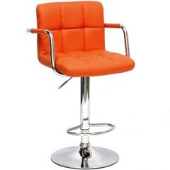 Барный стул Barneo N-69 Kruger Arm Оранжевый в Советском - sovetskiy.mebel24.online | фото