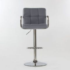 Барный стул Barneo N-69 Kruger Arm Серый в Советском - sovetskiy.mebel24.online | фото 3