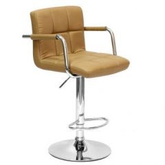 Барный стул Barneo N-69 Kruger Arm Светло-коричневый в Советском - sovetskiy.mebel24.online | фото