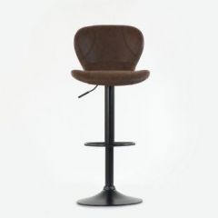 Барный стул Barneo N-86 Time / Black / VPU Brown Vintage коричневый винтаж PK970-18 в Советском - sovetskiy.mebel24.online | фото 3