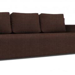 Диван Алиса 4 Shaggy CHOCOLATE - Teos Dark Brown в Советском - sovetskiy.mebel24.online | фото