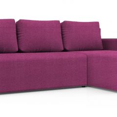 Диван угловой Алиса 3 Shaggy FUCHSIA - TEOS BLACK в Советском - sovetskiy.mebel24.online | фото