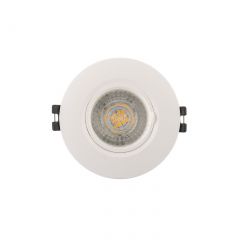 DK3028-WH Встраиваемый светильник, IP 20, 10 Вт, GU5.3, LED, белый, пластик в Советском - sovetskiy.mebel24.online | фото