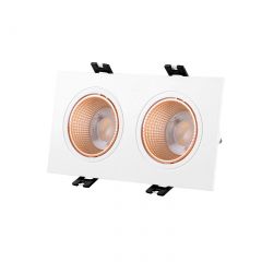 DK3072-WBR Встраиваемый светильник, IP 20, 10 Вт, GU5.3, LED, белый/бронзовый, пластик в Советском - sovetskiy.mebel24.online | фото 2