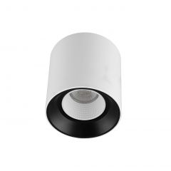 DK3090-WB+WH Светильник накладной IP 20, 10 Вт, GU5.3, LED, бело-черный/белый, пластик в Советском - sovetskiy.mebel24.online | фото