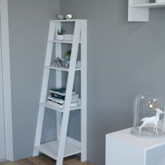 Этажерка лофт (белый) в Советском - sovetskiy.mebel24.online | фото 2