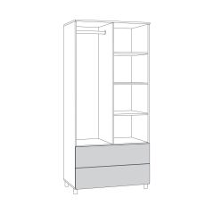 Эйп Шкаф для одежды 13.334 в Советском - sovetskiy.mebel24.online | фото 2