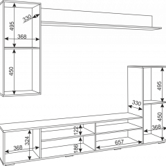 Гостиная Альфа (Белый/Белый глянец) в Советском - sovetskiy.mebel24.online | фото 5