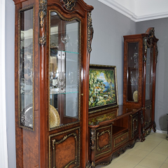 Гостиная Джоконда 1+ТВ+1 (корень дуба глянец) в Советском - sovetskiy.mebel24.online | фото 4