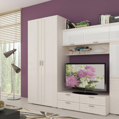 Гостиная ЛОТОС (модульная) Бодега белая в Советском - sovetskiy.mebel24.online | фото 4