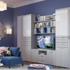 Гостиная ЛОТОС (модульная) Бодега белая в Советском - sovetskiy.mebel24.online | фото 7