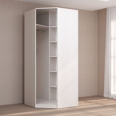 Кэт-4 Шкаф угловой (1 дв зерк) (МДФ Бодега белая) в Советском - sovetskiy.mebel24.online | фото 2