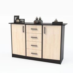 Комод К-2.1 (Венге/Дуб молочный) в Советском - sovetskiy.mebel24.online | фото