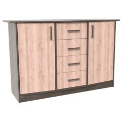 Комод К-2.1 (Ясень анкор/Дуб сакраменто) в Советском - sovetskiy.mebel24.online | фото