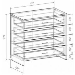 Комод с плитой 22 мм ЛИБЕРТИ в Советском - sovetskiy.mebel24.online | фото 3