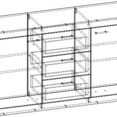 СОНАТА КС-1500 Комод (Дуб сонома/Белый глянец) в Советском - sovetskiy.mebel24.online | фото 2