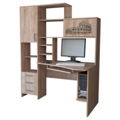 Компьютерный стол КЛ №6.0 правый (Дуб баррик) в Советском - sovetskiy.mebel24.online | фото