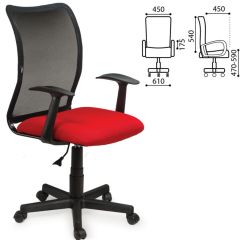 Кресло BRABIX "Spring MG-307" (красное/черное TW) 531405 в Советском - sovetskiy.mebel24.online | фото 2