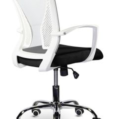 Кресло BRABIX "Wings MG-306" (пластик белый, хром, сетка, серое/черное) 532010 в Советском - sovetskiy.mebel24.online | фото 4