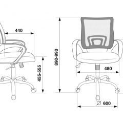 Кресло Бюрократ CH-695N/SL/BLACK черный TW-01 черный TW-11 в Советском - sovetskiy.mebel24.online | фото 4