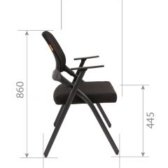 Кресло для посетителей CHAIRMAN NEXX (ткань стандарт черный/сетка DW-01) в Советском - sovetskiy.mebel24.online | фото 7