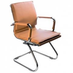 Кресло для посетителя Бюрократ CH-993-Low-V/Camel светло-коричневый в Советском - sovetskiy.mebel24.online | фото
