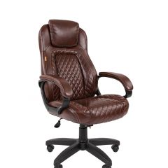 Кресло для руководителя  CHAIRMAN 432 (Экокожа коричневая) в Советском - sovetskiy.mebel24.online | фото