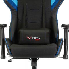 Кресло игровое Бюрократ VIKING 4 AERO BLUE черный/синий в Советском - sovetskiy.mebel24.online | фото 7