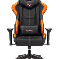 Кресло игровое Бюрократ VIKING 5 AERO ORANGE черный/оранжевый в Советском - sovetskiy.mebel24.online | фото 3