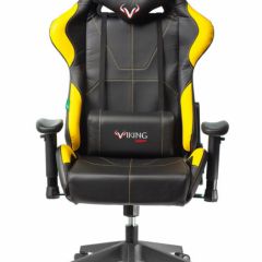 Кресло игровое Бюрократ VIKING 5 AERO YELLOW черный/желтый в Советском - sovetskiy.mebel24.online | фото 3