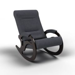 Кресло-качалка Вилла 11-Т-ГР (тканьвенге) ГРАФИТ в Советском - sovetskiy.mebel24.online | фото