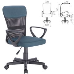 Кресло КОМПАКТНОЕ BRABIX "Jet MG-315" (серо-синее) 531842 в Советском - sovetskiy.mebel24.online | фото 2