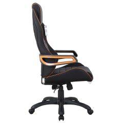 Кресло компьютерное BRABIX Techno Pro GM-003 (ткань черное/серое, вставки оранжевые) 531813 в Советском - sovetskiy.mebel24.online | фото 3