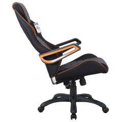 Кресло компьютерное BRABIX Techno Pro GM-003 (ткань черное/серое, вставки оранжевые) 531813 в Советском - sovetskiy.mebel24.online | фото 4