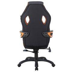 Кресло компьютерное BRABIX Techno Pro GM-003 (ткань черное/серое, вставки оранжевые) 531813 в Советском - sovetskiy.mebel24.online | фото 5