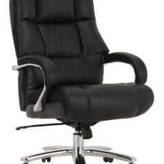 Кресло офисное BRABIX PREMIUM "Bomer HD-007" (рециклированная кожа, хром, черное) 531939 в Советском - sovetskiy.mebel24.online | фото 1