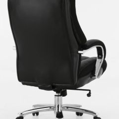 Кресло офисное BRABIX PREMIUM "Bomer HD-007" (рециклированная кожа, хром, черное) 531939 в Советском - sovetskiy.mebel24.online | фото 4