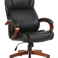 Кресло офисное BRABIX PREMIUM "Magnum EX-701" (дерево, рециклированная кожа, черное) 531827 в Советском - sovetskiy.mebel24.online | фото