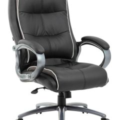 Кресло офисное BRABIX PREMIUM "Strong HD-009" (экокожа черная, ткань серая) 531945 в Советском - sovetskiy.mebel24.online | фото