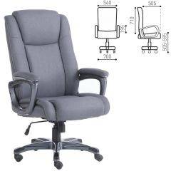 Кресло офисное BRABIX "Solid HD-005" (ткань/серое) 531823 в Советском - sovetskiy.mebel24.online | фото
