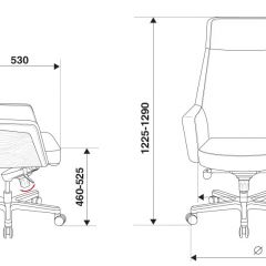 Кресло руководителя Бюрократ _ANTONIO/BLACK черный в Советском - sovetskiy.mebel24.online | фото 4