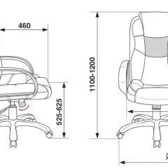 Кресло руководителя Бюрократ CH-839/BLACK черный Пегас в Советском - sovetskiy.mebel24.online | фото 4