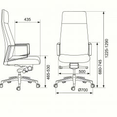 Кресло руководителя Бюрократ _JONS/CASHGREY серый в Советском - sovetskiy.mebel24.online | фото 4