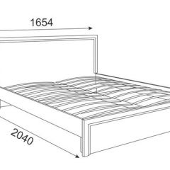 Кровать 1.6 Беатрис М07 Стандарт с ортопедическим основанием (Орех гепланкт) в Советском - sovetskiy.mebel24.online | фото 2