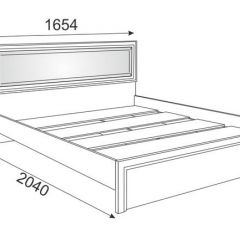 Кровать 1.6 Беатрис М09 с мягкой спинкой и настилом (Орех гепланкт) в Советском - sovetskiy.mebel24.online | фото 2
