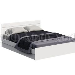 НЭНСИ NEW Кровать 1,6 м (Белый глянец холодный/Белый) в Советском - sovetskiy.mebel24.online | фото